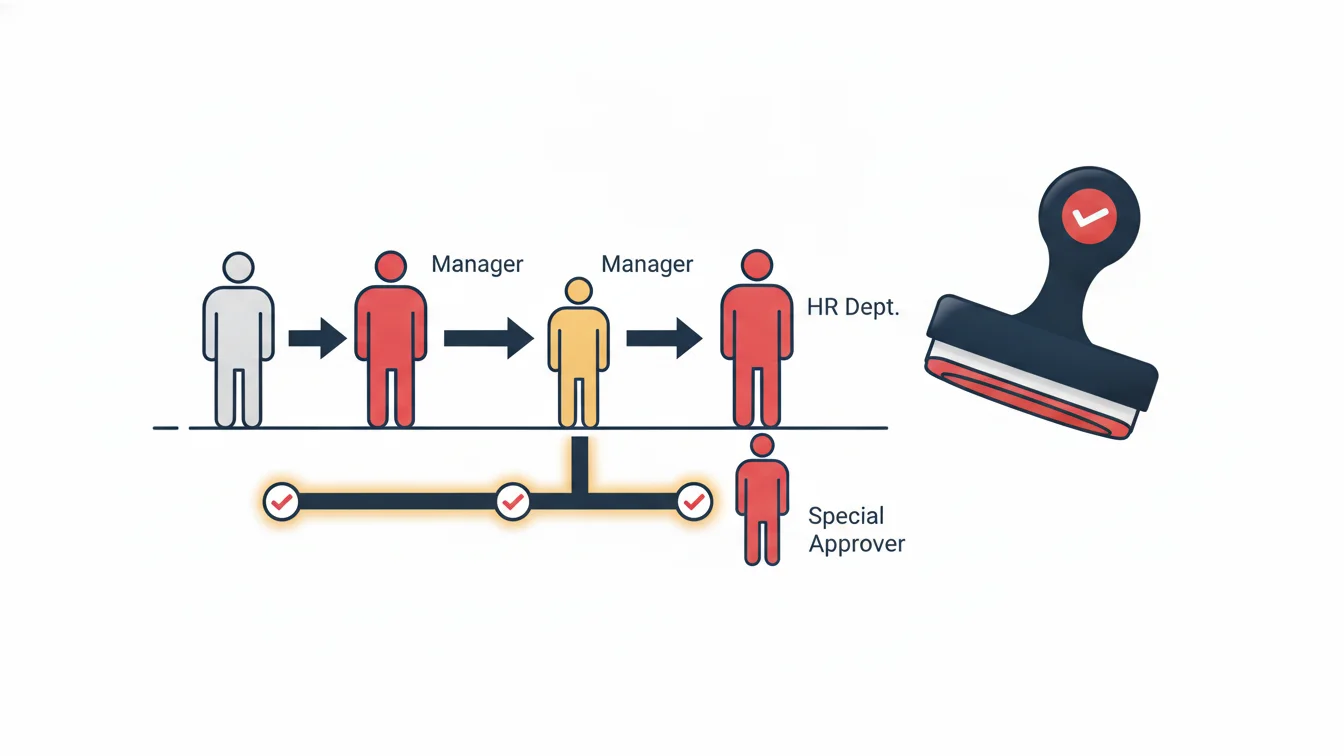 Leave approval workflows: how to choose between hierarchical, single-approver, shortened and custom approval chains