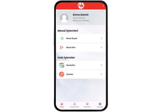 NetKurum-App – Bildschirmansicht