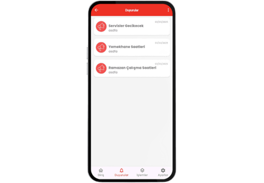 Écran de l’application NetKurum