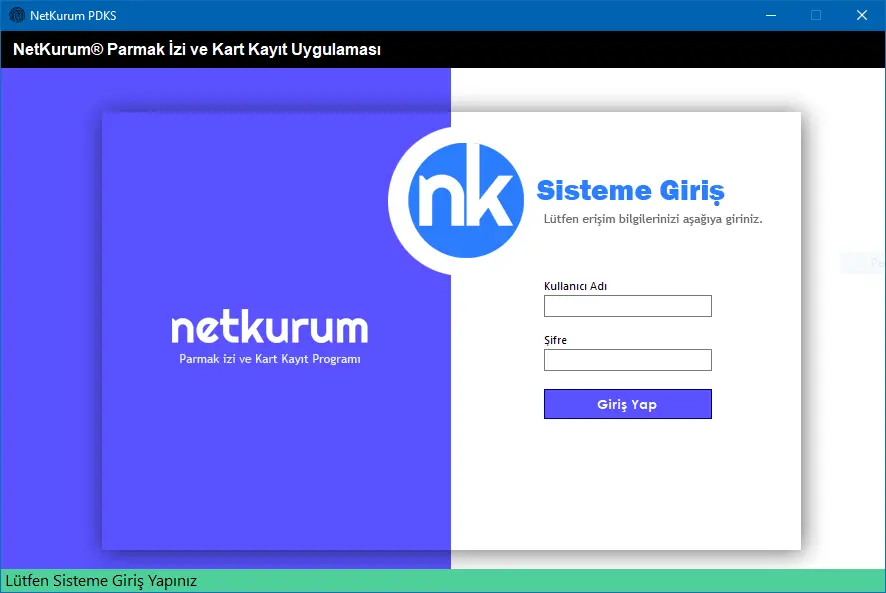 Écran de l’application NetKurum
